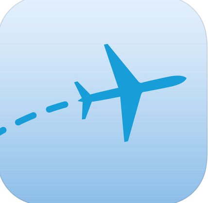 Logo de l'App Flightaware. Pour suivre les déplacements en avion vers Singapour.
