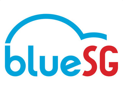 Logo de Blue SG: l'App pour se déplacer en voiture électrique à Singapour