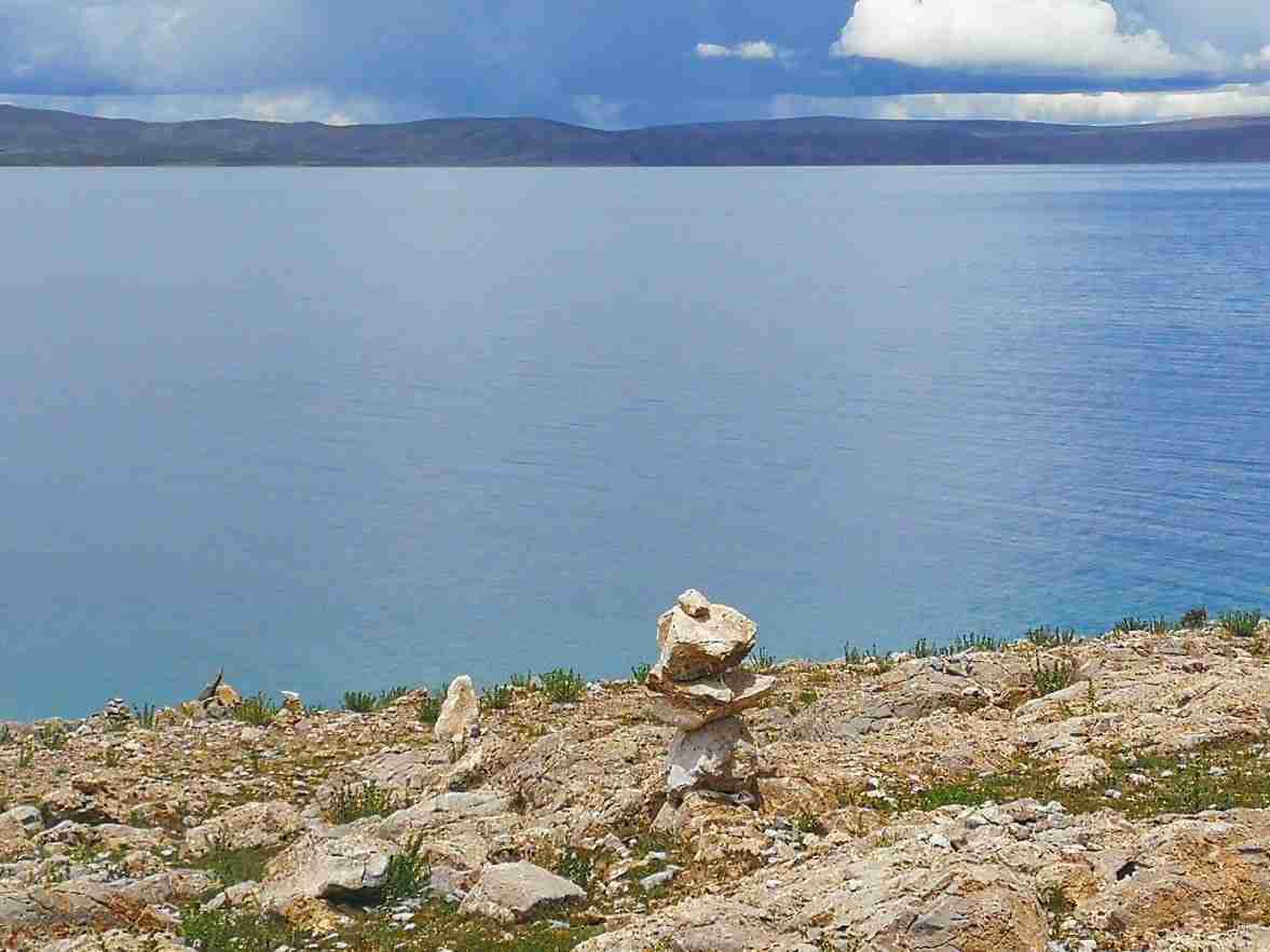 Le lac Nam-tso au Tibet
