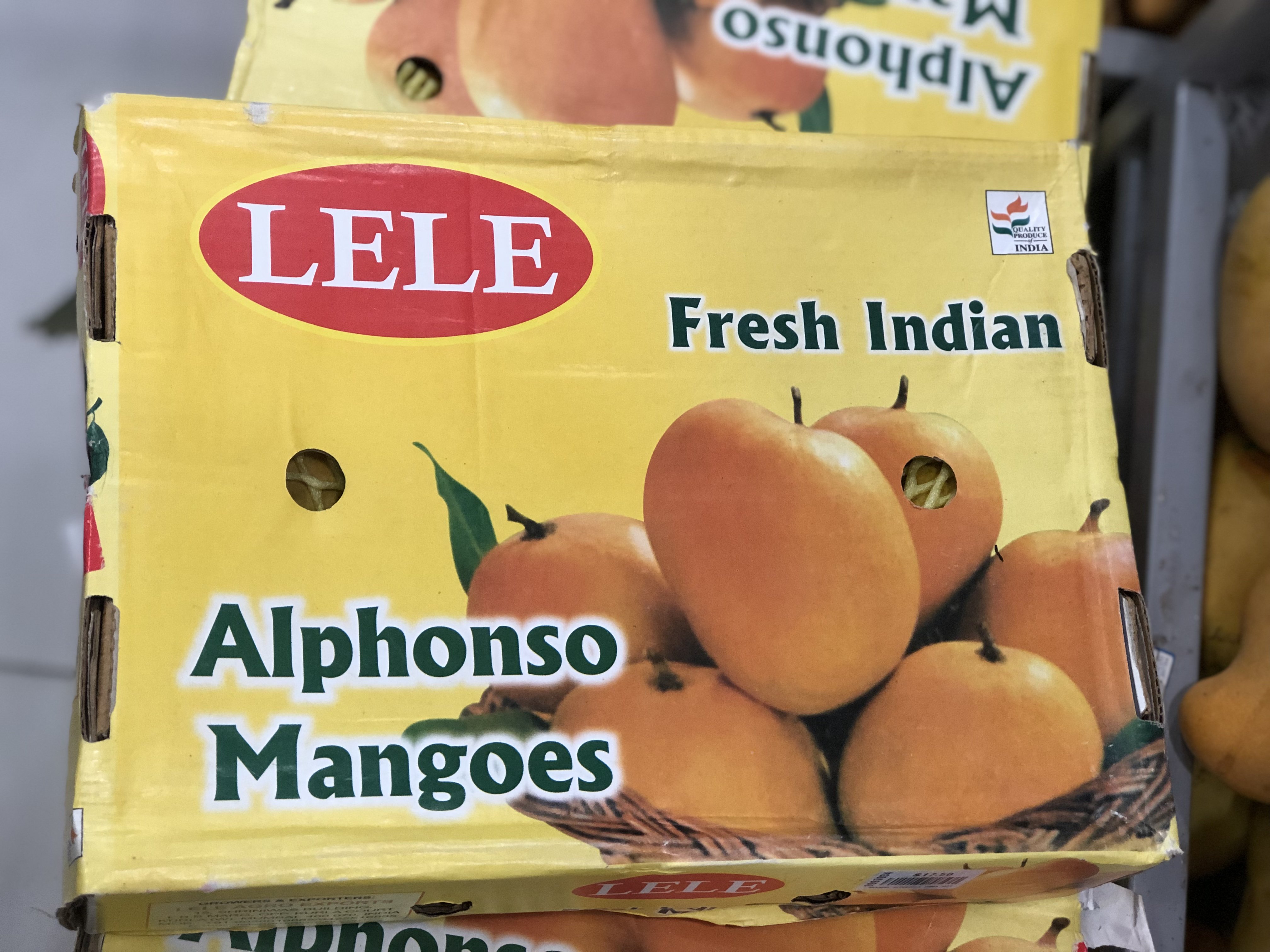 Boite de mangues Alphonso, à Mustafa et little India Singapour- que rapporter de Singapour