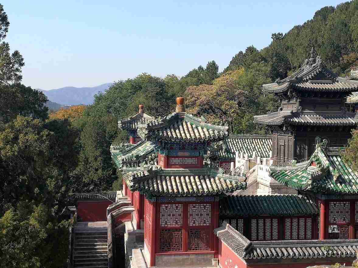 Toits du palais d’été- 5 jours à Pékin.