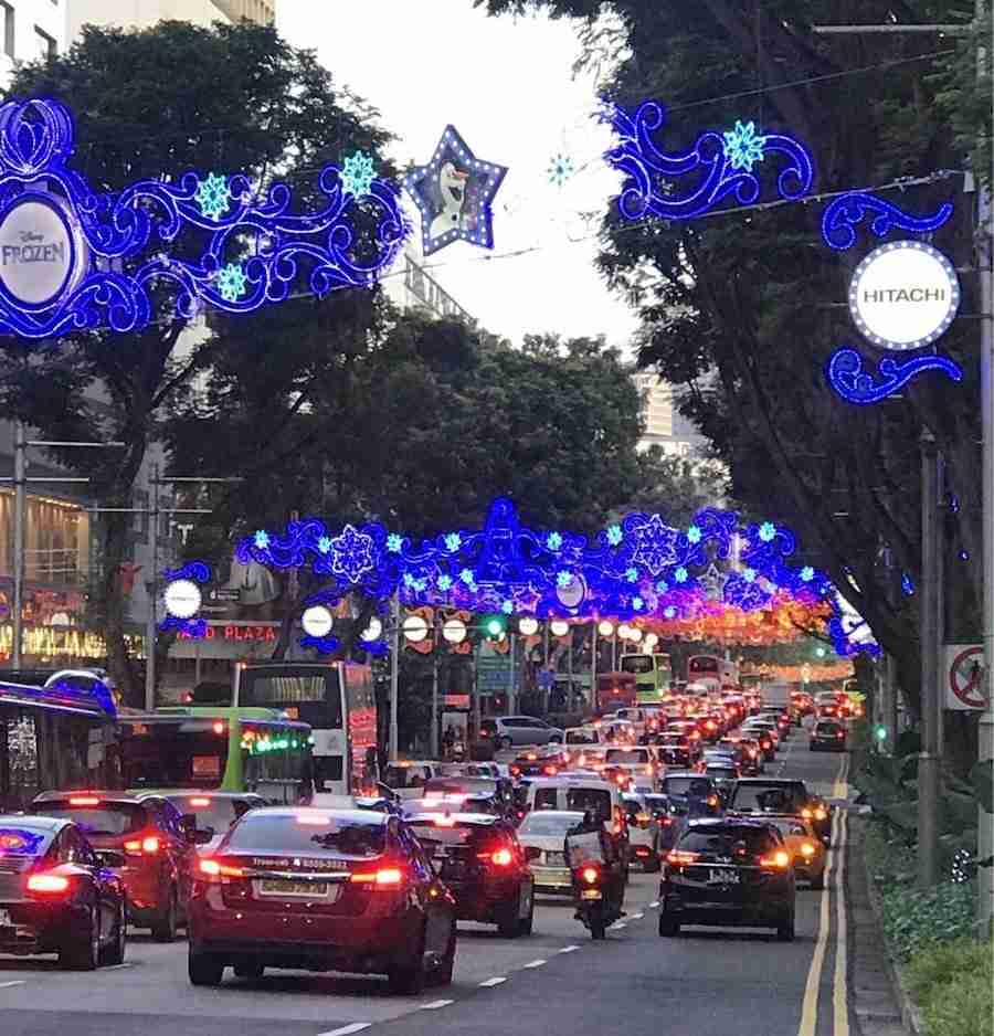 Orchard Road et les décorations de Noel
