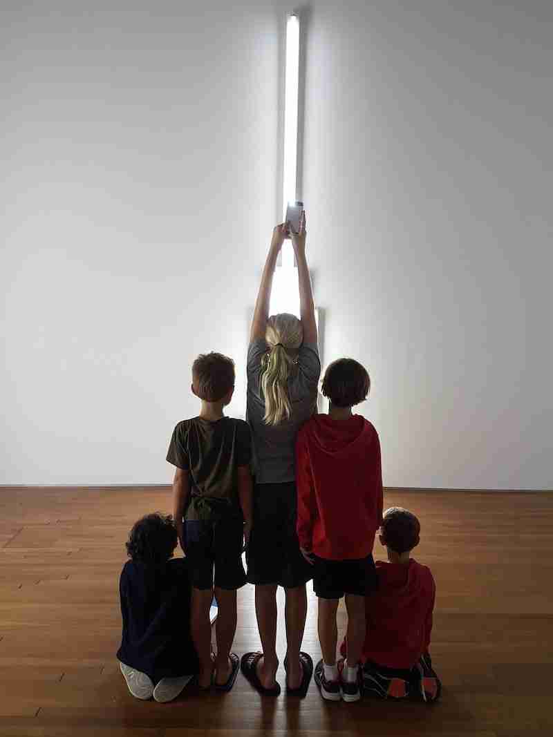 Emmener les enfants au musée. Expo minimalism