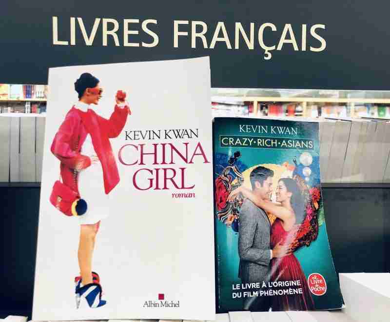 Livres de Kevin Kwan : China Girl et Crazy Rich Asian en français chez Kinokuniya Singapour