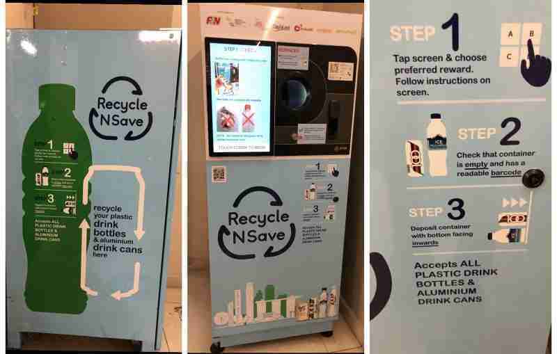 Singapour distributeur consigne