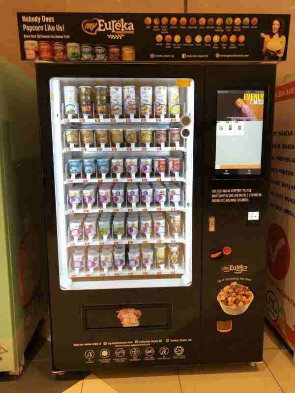 Distributeur automatique de pop corn Singapour