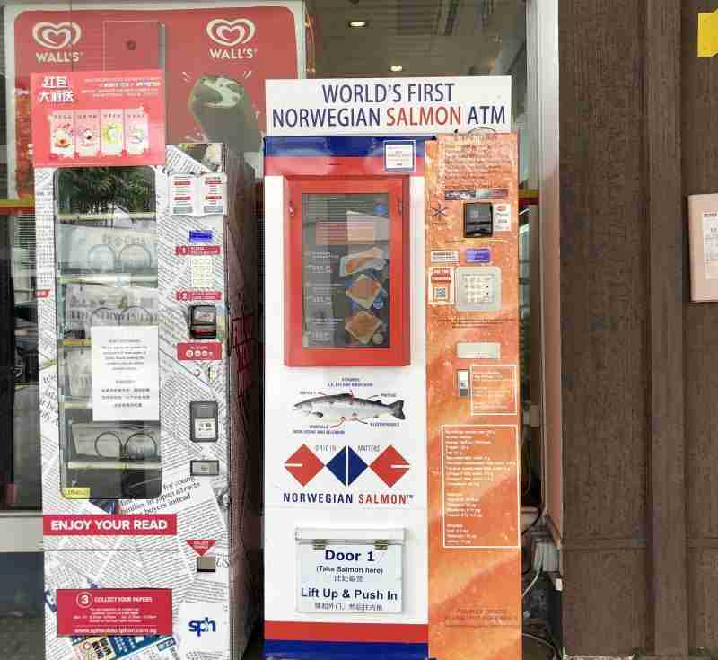 Singapour distributeur de saumon congelé