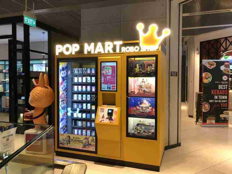 Singapour distributeur de figurines popmart