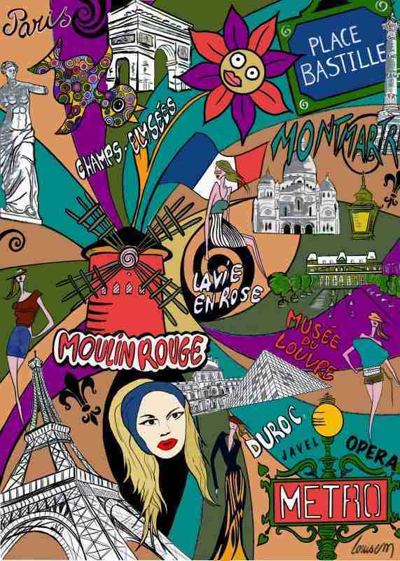 Tableau personnalisé Louise M. Singapour