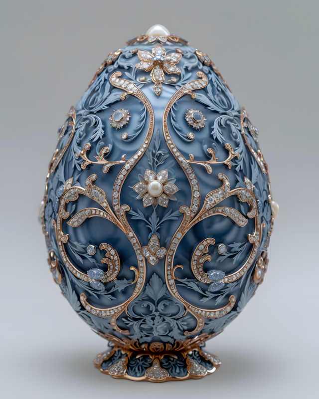 ai generated, faberge, egg, jewellery, decoration, diamonds, pearls, precious, crystal